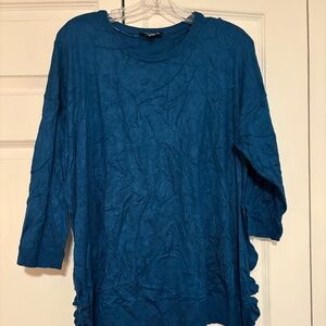 Cable and Gauge 2X Blue Sweater